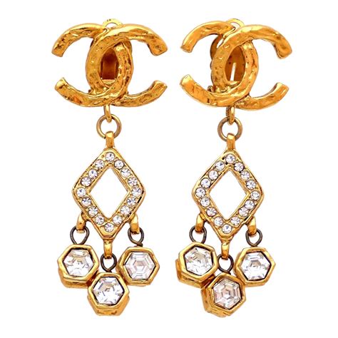 chanel dangle earrings for sale.